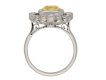 front  vintage yellow sapphire diamond ring hatton garden berganza