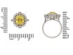 front  vintage yellow sapphire diamond ring hatton garden berganza