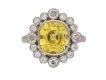  vintage yellow sapphire diamond ring hatton garden berganza