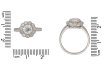 front antique cluster diamond ring hatton garden berganza