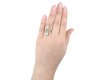 Belle Époque diamond two stone crossover ring, French, circa 1905. 
