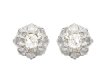 Edwardian diamond cluster earrings, circa 1905 hatton garden