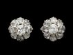 Edwardian diamond cluster earrings, circa 1905 hatton garden