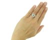 front antique diamond emerlad cluster ring hatton garden berganza