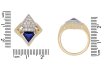 front art deco diamond sapphire ring hatton garden berganza
