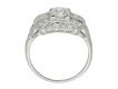 front Vintage diamond cluster ring berganza hatton garden
