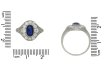front antique diamond sapphire cluster ring berganza hatton garden