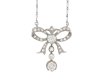 Belle Époque diamond pendant, French, circa 1910.