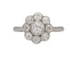 front antique diamond cluster ring berganza hatton garden