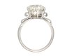 Art Deco solitaire diamond engagement ring, English, circa 1935. Hatton Garden