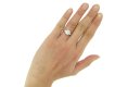 Art Deco cushion shape diamond ring berganza hatton garden