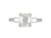 Art Deco cushion shape old mine diamond ring, English, circa 1930.