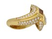 Two stone diamond crossover ring Boucheron berganza hatton garden