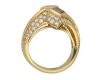 Two stone diamond crossover ring Boucheron berganza hatton garden