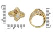 Two stone diamond crossover ring Boucheron berganza hatton garden