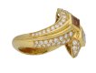 Two stone diamond crossover ring Boucheron berganza hatton garden
