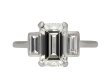 Art Deco emerald cut diamond ring, circa 1925 hatton garden