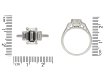 Art Deco emerald cut diamond ring, circa 1925 hatton garden