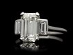Art Deco emerald cut diamond ring, circa 1925 hatton garden