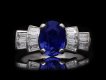 Art Deco sapphire and diamond ring, circa 1935. Hatton Garden