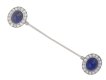 Cartier sapphire and diamond jabot pin berganza hatton garden