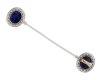 Cartier sapphire and diamond jabot pin berganza hatton garden