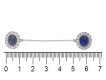 Cartier sapphire and diamond jabot pin berganza hatton garden