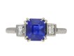 Art Deco sapphire and diamond ring, circa 1925. Hatton Garden