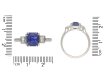 Art Deco sapphire and diamond ring, circa 1925. Hatton Garden