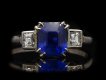 Art Deco sapphire and diamond ring, circa 1925. Hatton Garden