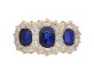 Victorian sapphire diamond cluster ring berganza hatton garden