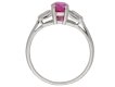 Art Deco pink sapphire and diamond ring berganza hatton garden