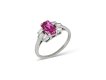 Art Deco pink sapphire and diamond ring berganza hatton garden