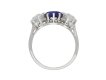 Antique sapphire diamond three stone ring berganza hatton garden