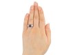 Antique sapphire diamond three stone ring berganza hatton garden