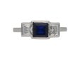 Art Deco sapphire and diamond ring, berganza hatton garden