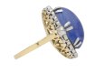 Cabochon Ceylon sapphire diamond ring berganza hatton garden