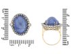 Cabochon Ceylon sapphire diamond ring berganza hatton garden