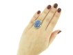Cabochon Ceylon sapphire diamond ring berganza hatton garden