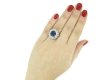 Vintage sapphire and diamond bombé ring berganza hatton garden
