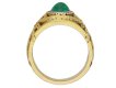 Belle Époque cabochon emerald ring berganza hatton garden