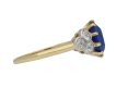 Edwardian Ceylon sapphire and diamond ring berganza hatton garden