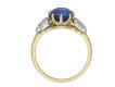 Edwardian Ceylon sapphire and diamond ring berganza hatton garden