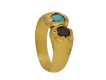 Medieval garnet and turquoise finger ring berganza hatton garden