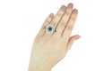 sapphire diamond cluster ring/bangleberganza hatton garden