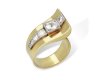Diamond cocktail ring, French, circa 1940.