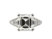 Art Deco Asscher cut diamond ring hatton garden
