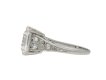 Art Deco Asscher cut diamond ring hatton garden