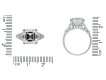 Art Deco Asscher cut diamond ring hatton garden