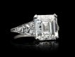 Art Deco Asscher cut diamond ring hatton garden